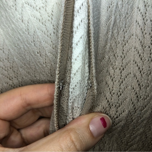 NWT Victoria’s Secret Brown & White Button Up Long Sleeve Cardigan Size Large - Picture 4 of 10